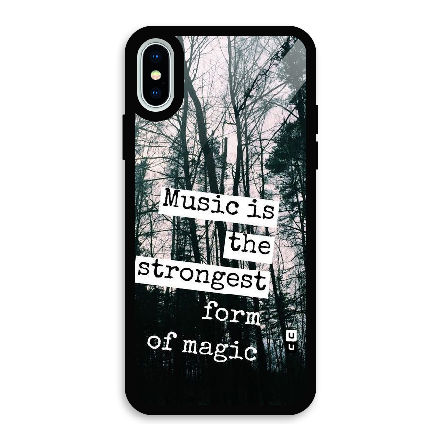 Music Magic Glass Back Case for iPhone X