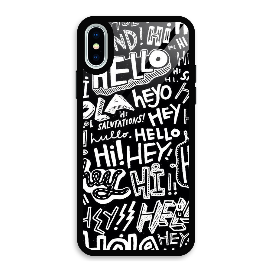 My Friend Glass Back Case for iPhone X