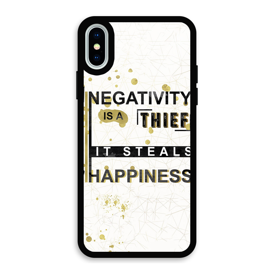 Negativity Thief Glass Back Case for iPhone X