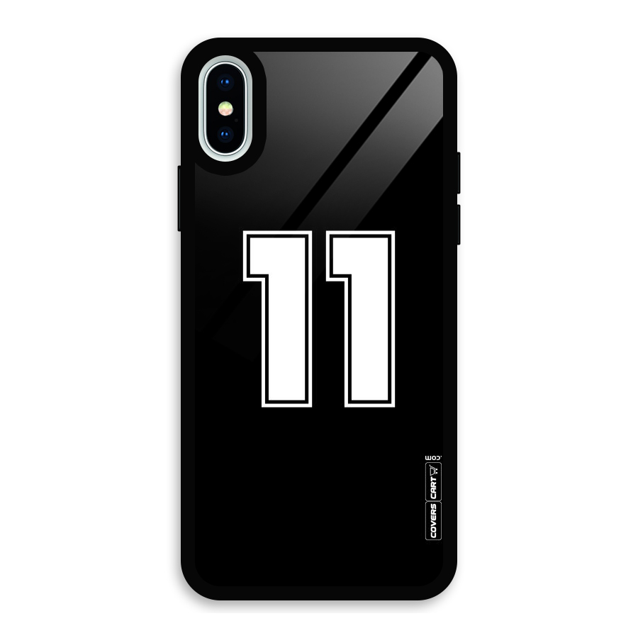 Number 11 Glass Back Case for iPhone X