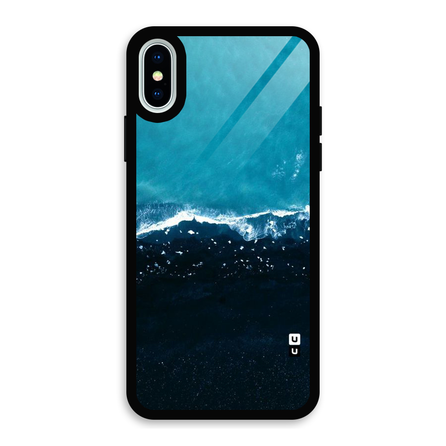 Ocean Blues Glass Back Case for iPhone X