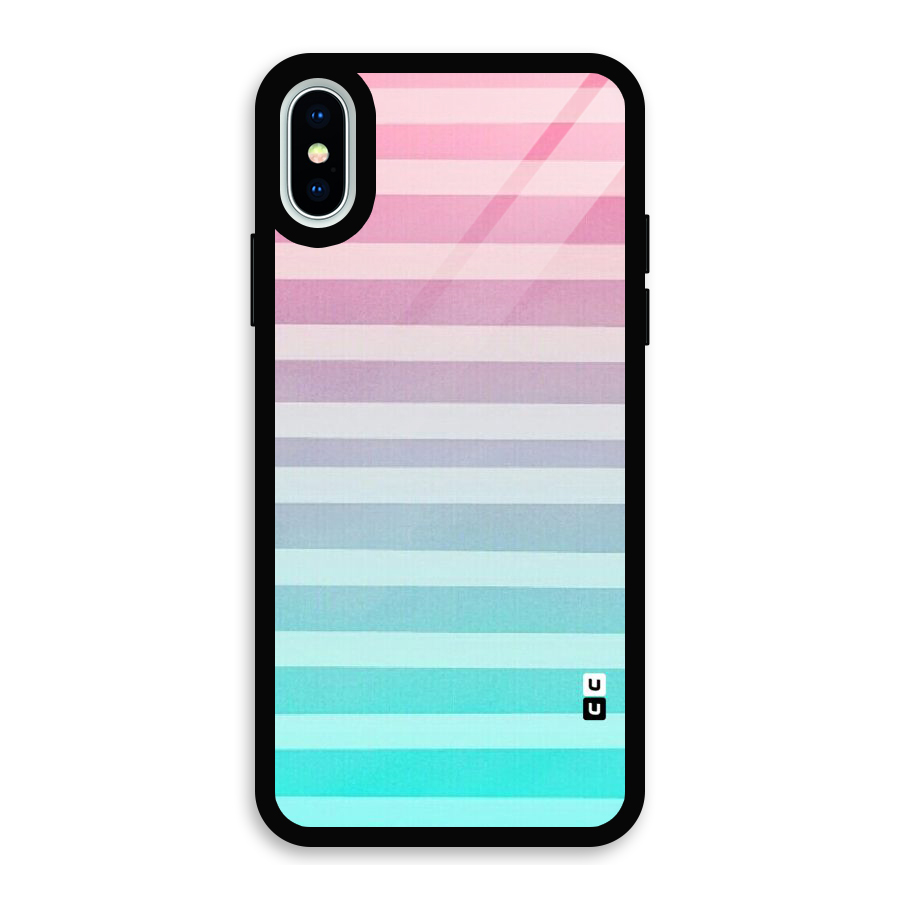 Pastel Ombre Glass Back Case for iPhone X