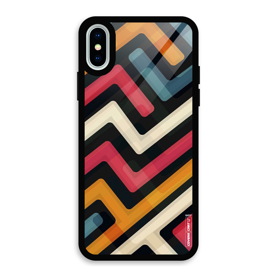 Pipelines Glass Back Case for iPhone X