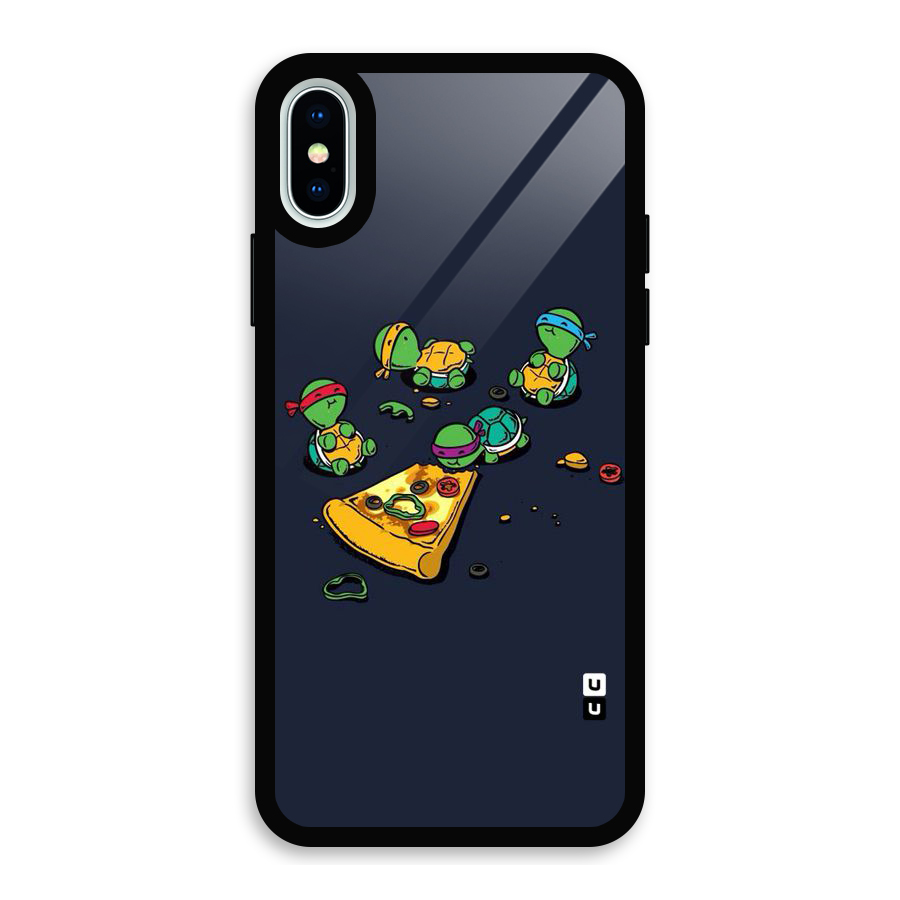 Pizza Overload Glass Back Case for iPhone X