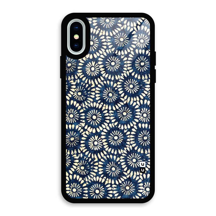 Pretty Circles Glass Back Case for iPhone X