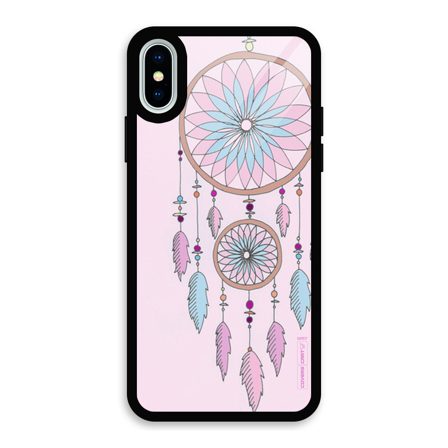 Pretty Dream Catcher Glass Back Case for iPhone X