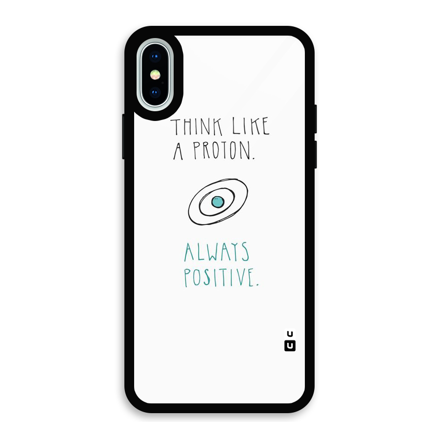 Proton Positive Glass Back Case for iPhone X
