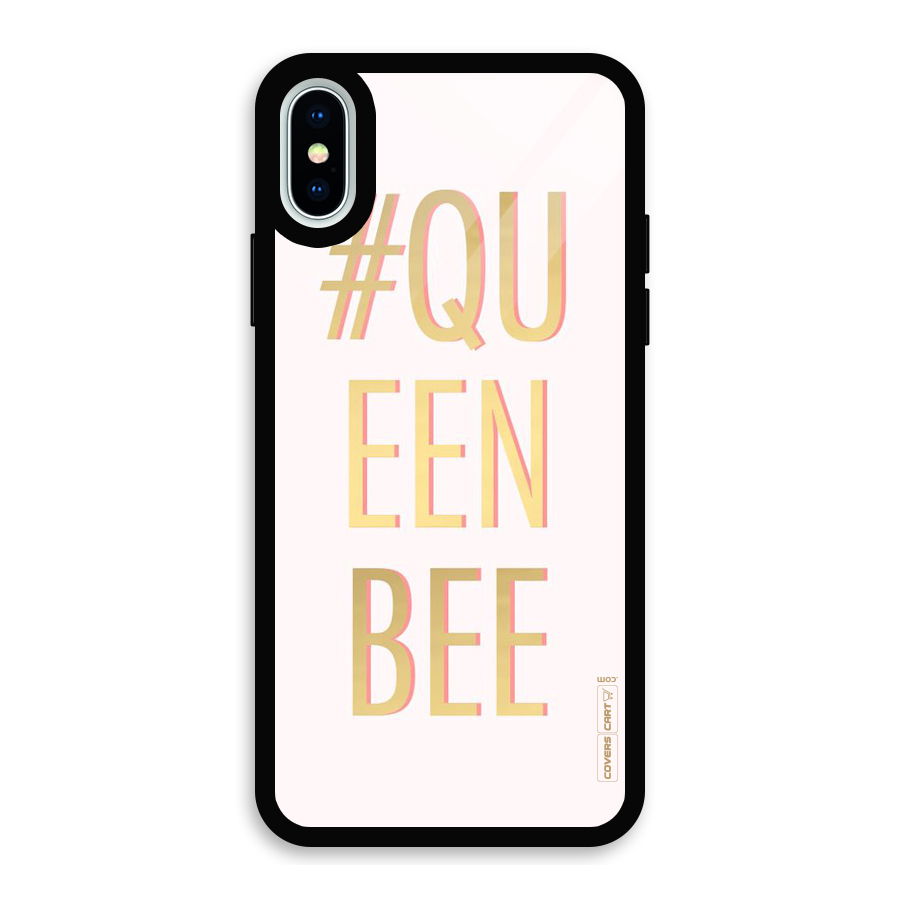 Queen Bee Glass Back Case for iPhone X