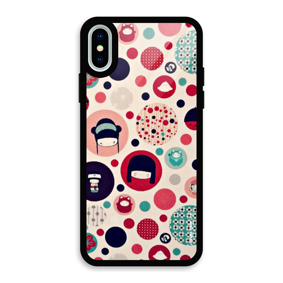 Quirky Glass Back Case for iPhone X