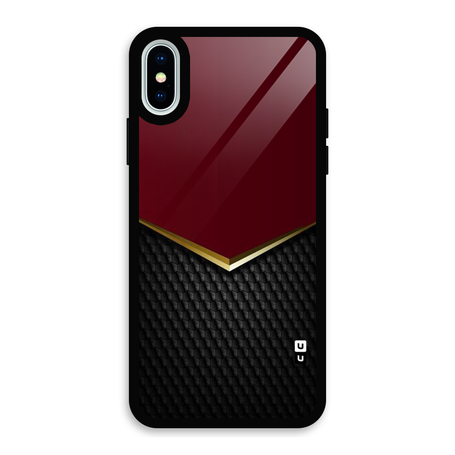 Rich Design Glass Back Case for iPhone X