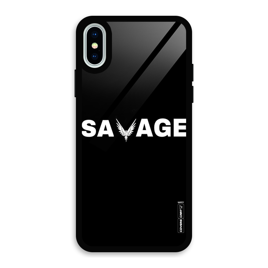 Savage Glass Back Case for iPhone X