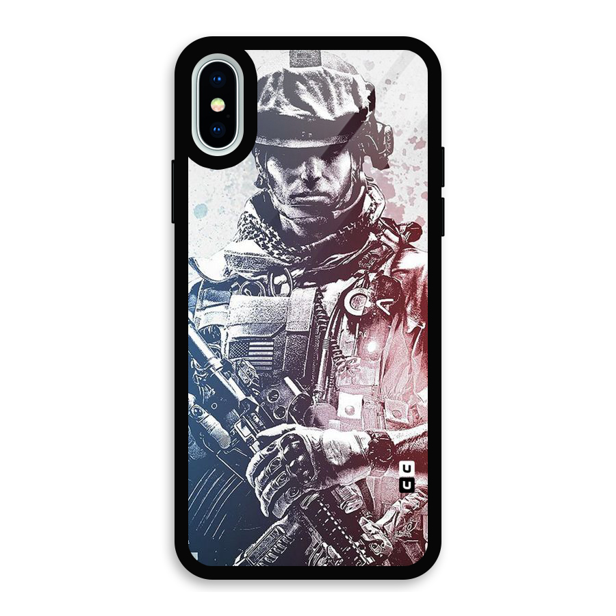 Saviour Glass Back Case for iPhone X