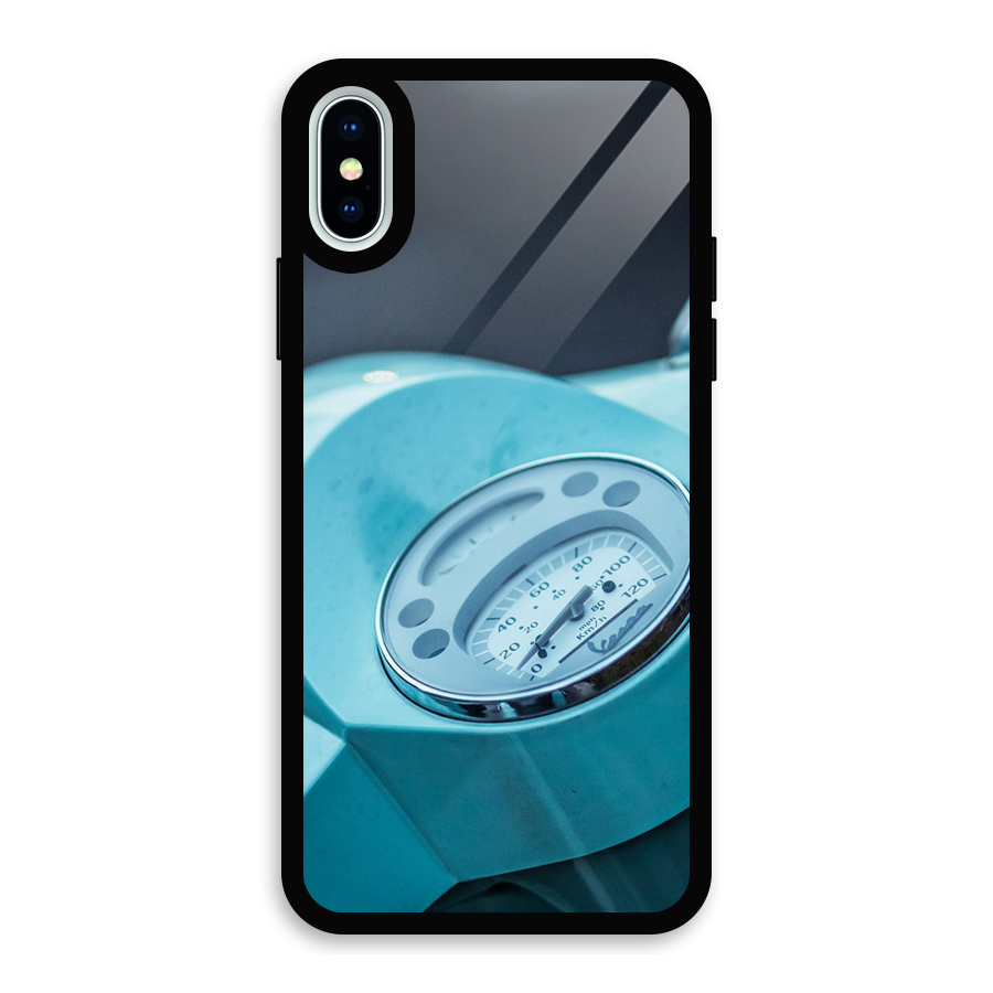 Scooter Meter Glass Back Case for iPhone X