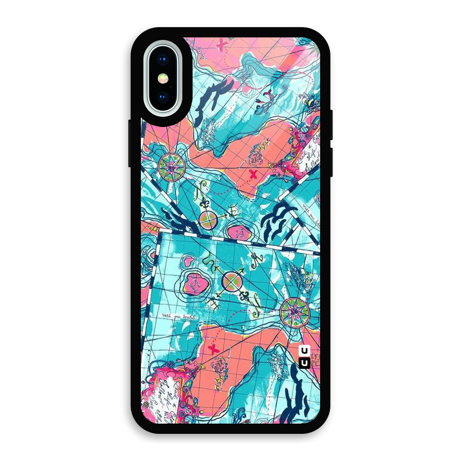 Sea Adventure Glass Back Case for iPhone X