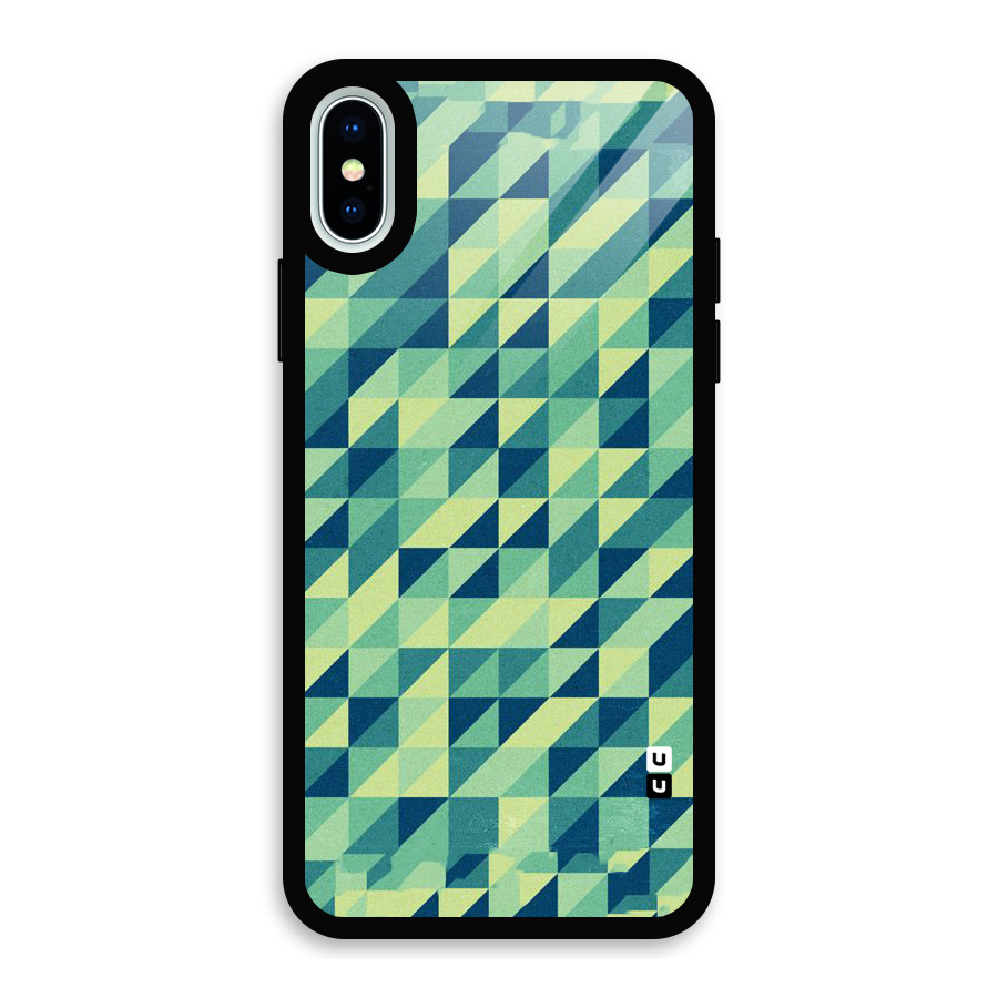Shady Green Glass Back Case for iPhone X