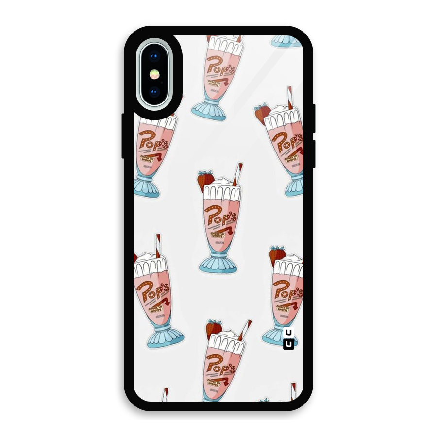 Shake Design Glass Back Case for iPhone X