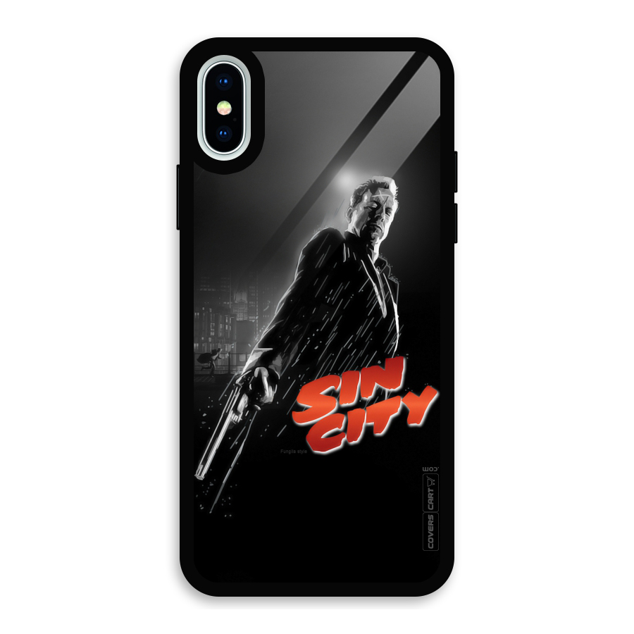 Sin City Glass Back Case for iPhone X