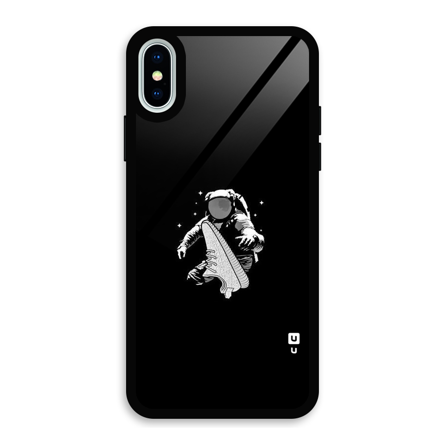 Space Shoe Glass Back Case for iPhone X