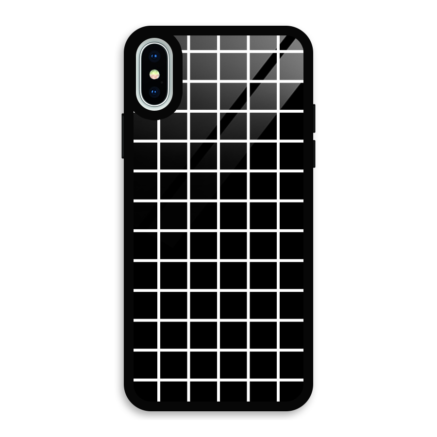 Square Puzzle Glass Back Case for iPhone X