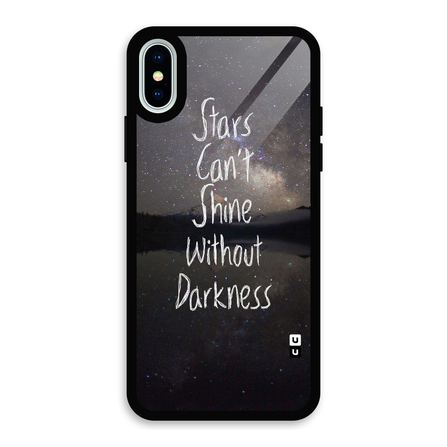 Stars Shine Glass Back Case for iPhone X