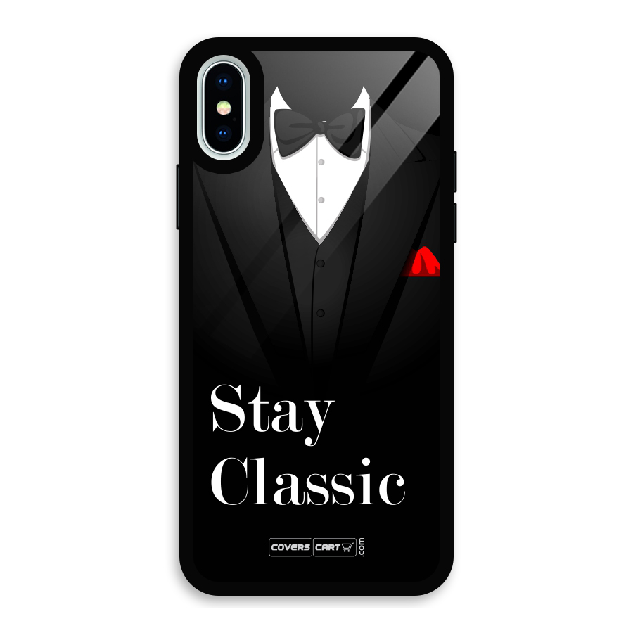 Stay Classic Glass Back Case for iPhone X