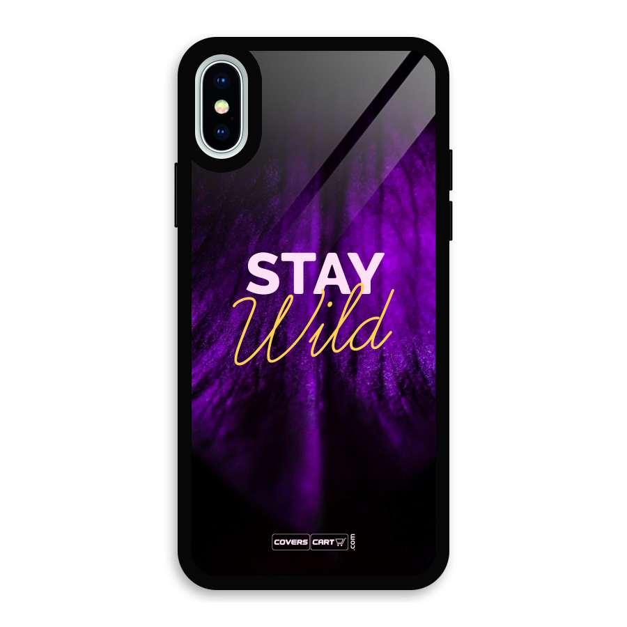 Stay Wild Glass Back Case for iPhone X