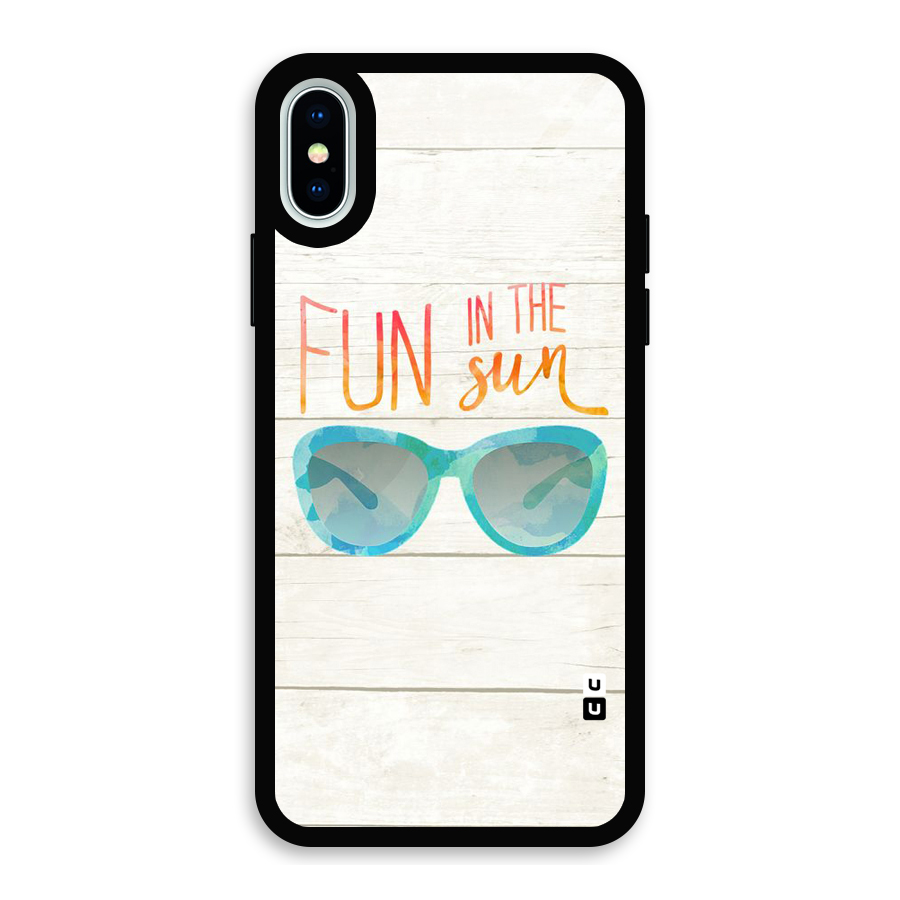 Sun Fun Glass Back Case for iPhone X