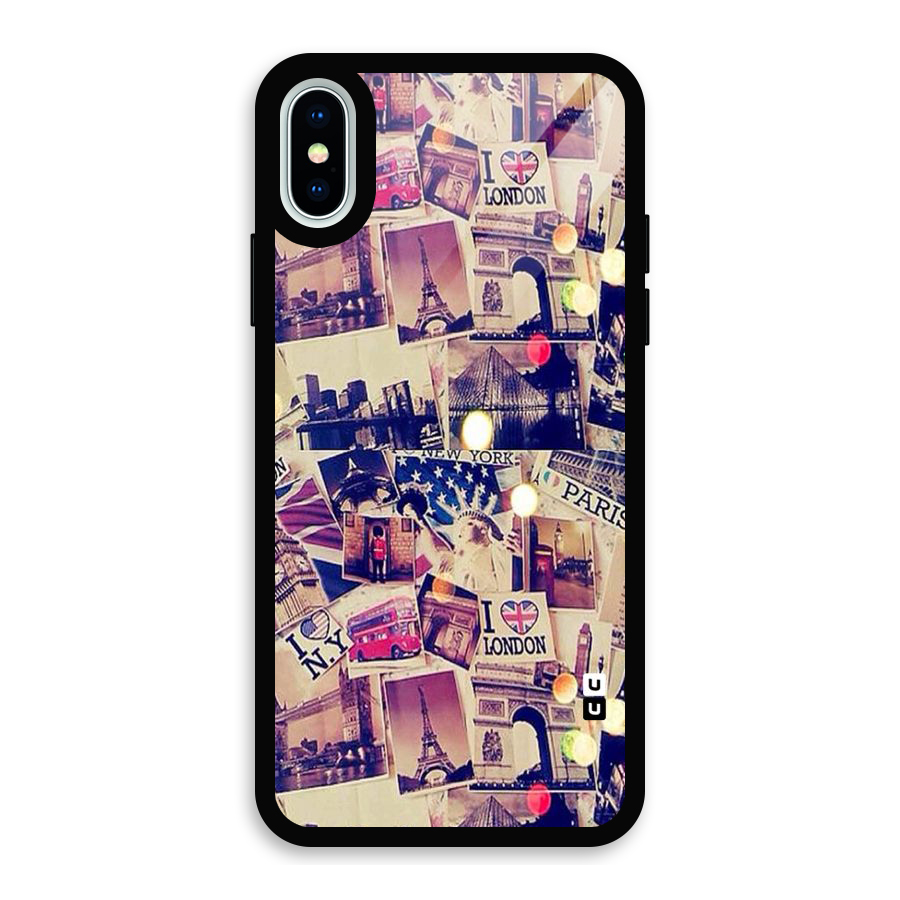 Travel Pictures Glass Back Case for iPhone X
