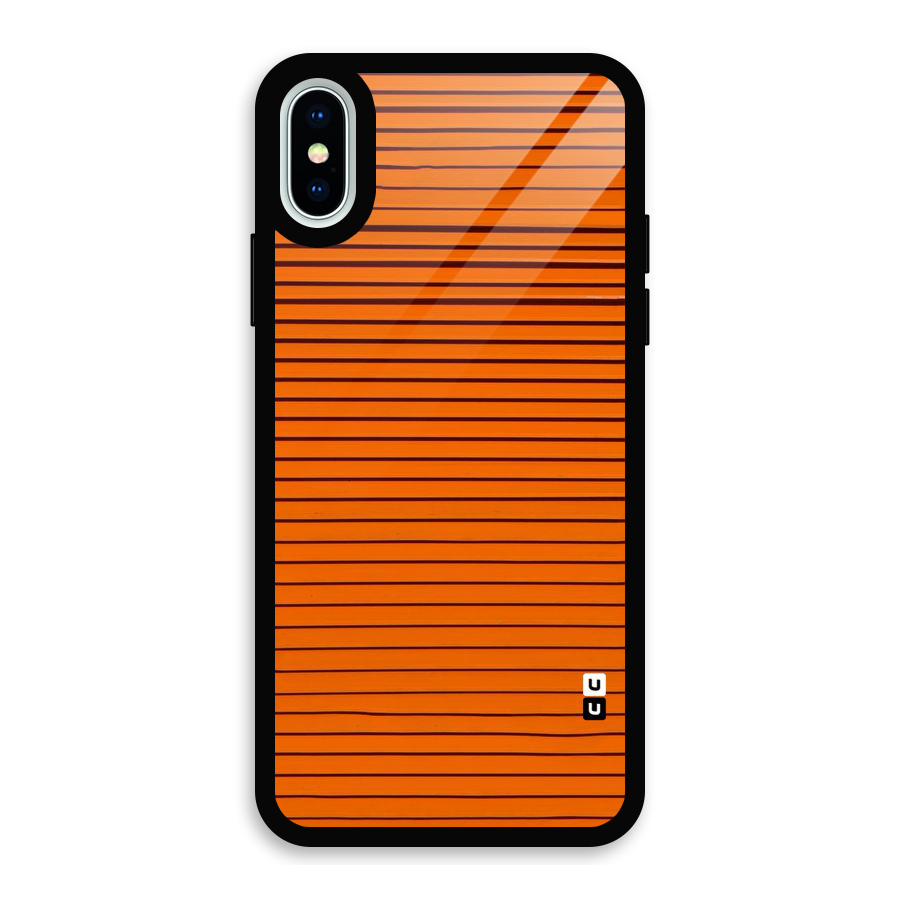 Trippy Stripes Glass Back Case for iPhone X