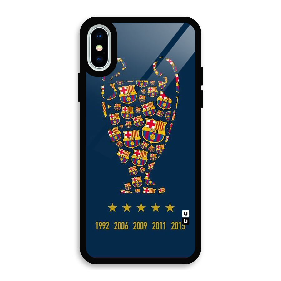 Trophy Team Glass Back Case for iPhone X