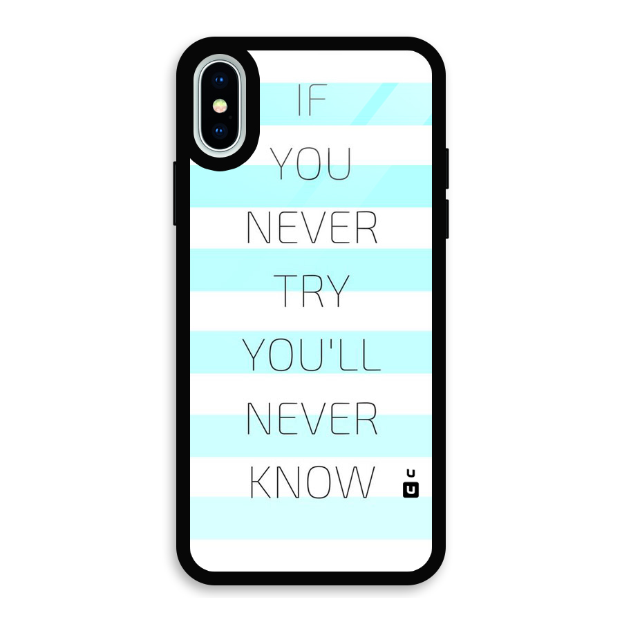 Try Know Glass Back Case for iPhone X