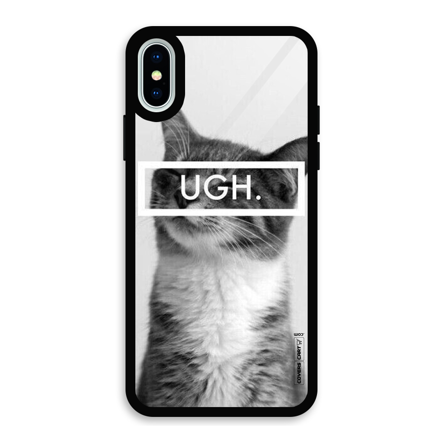 Ugh Kitty Glass Back Case for iPhone X