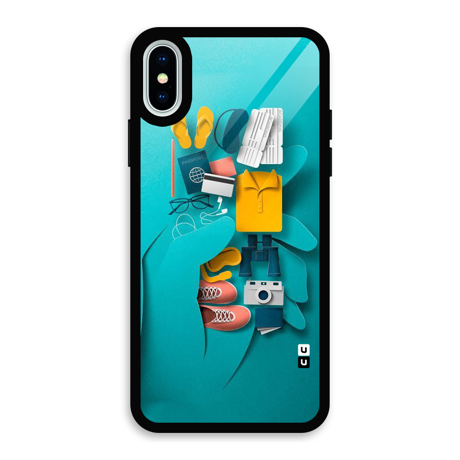 Vacay Vibes Glass Back Case for iPhone X