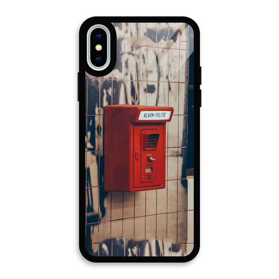 Vintage Alarm Glass Back Case for iPhone X