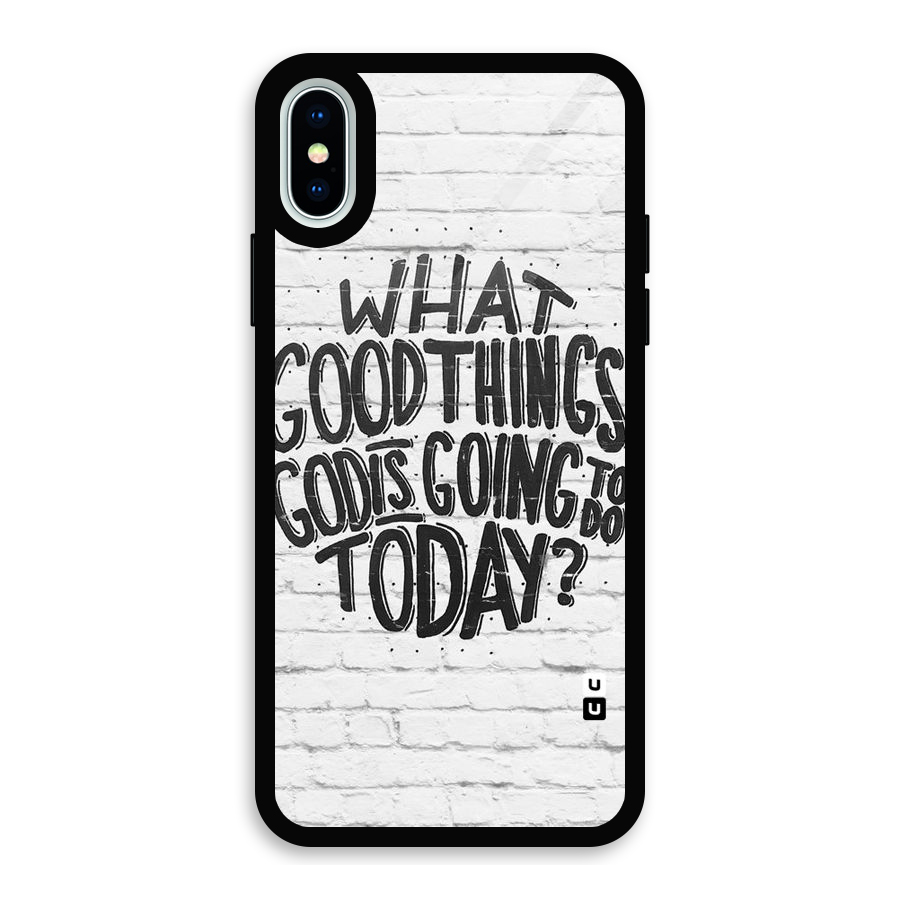 Wall Good Glass Back Case for iPhone X