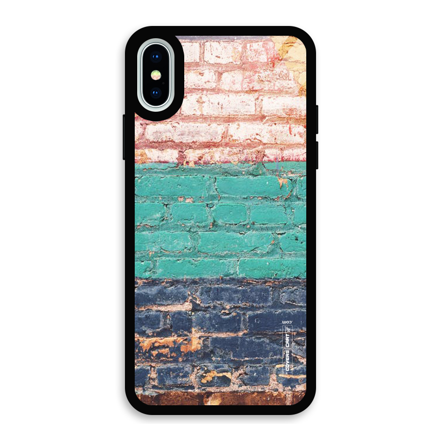 Wall Grafitty Glass Back Case for iPhone X