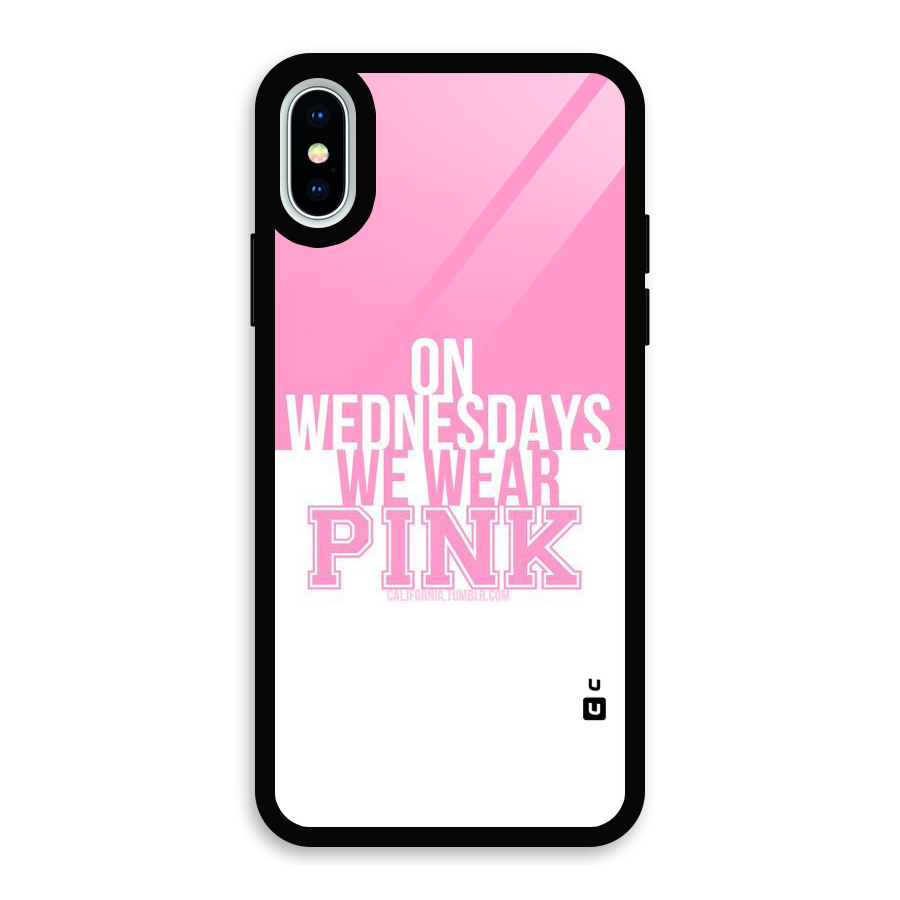 Wear Pink Glass Back Case for iPhone X