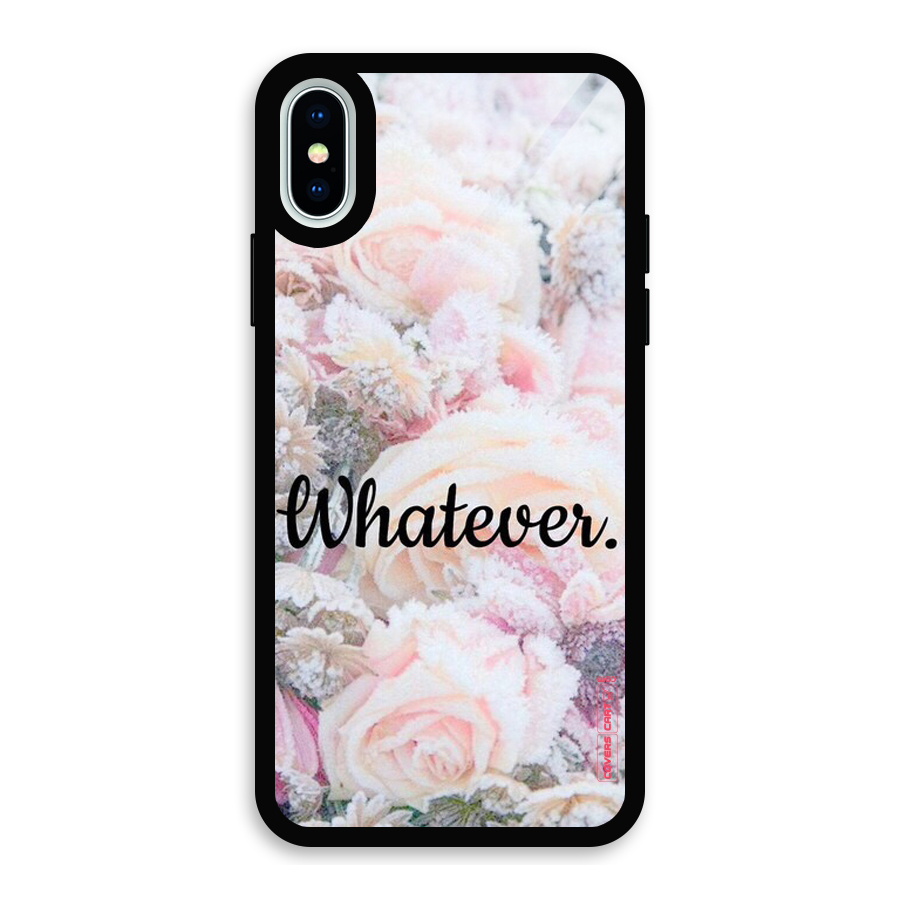 Whatever Glass Back Case for iPhone X