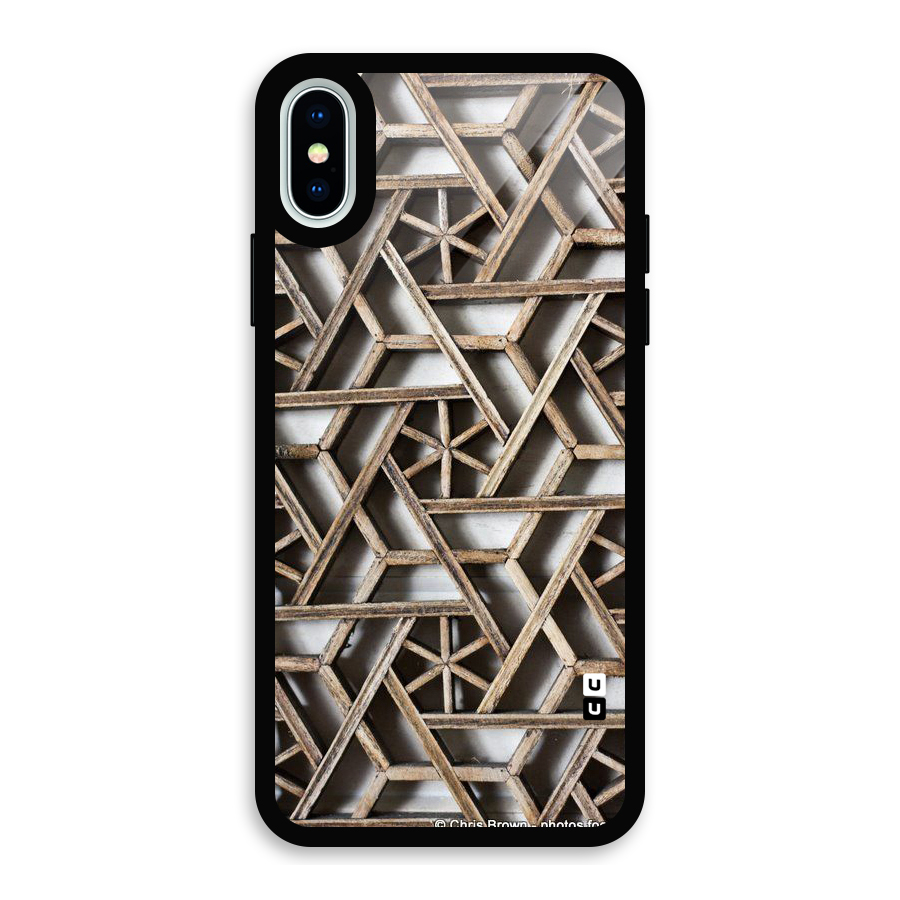 Wheel Design Glass Back Case for iPhone X