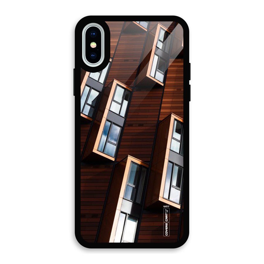 Window Abstract Glass Back Case for iPhone X