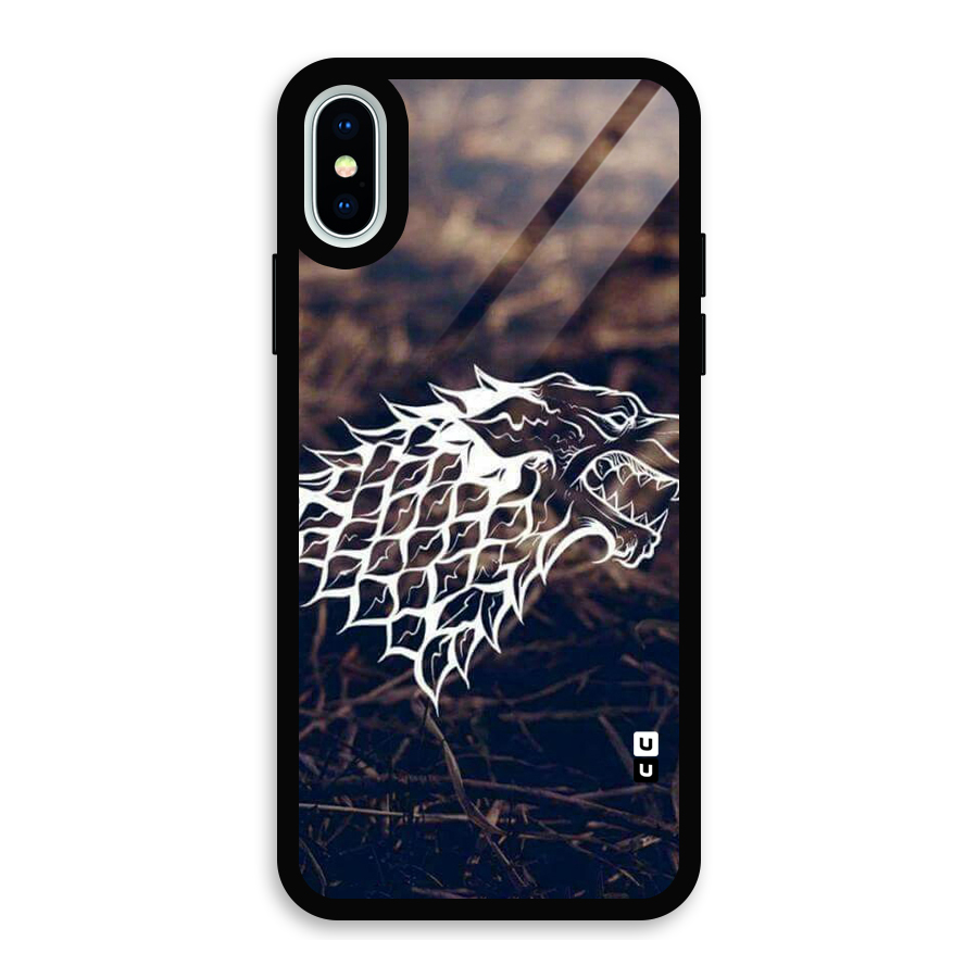 Wolf In White Glass Back Case for iPhone X