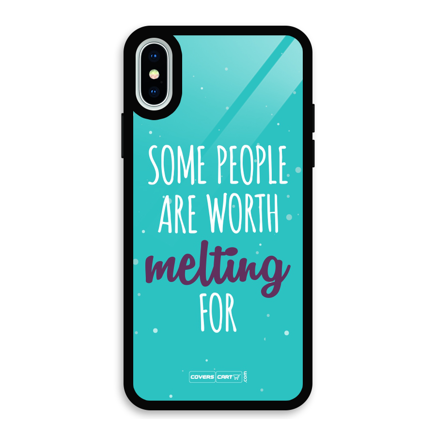 Worth Melting For Glass Back Case for iPhone X