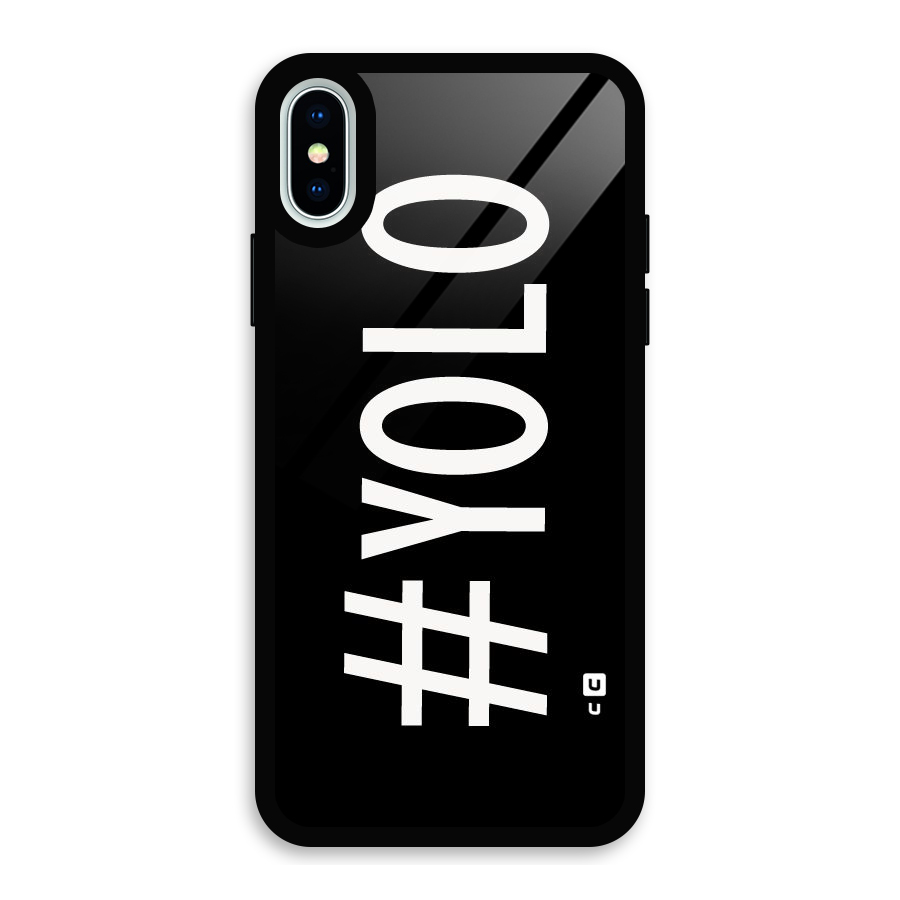 Yolo Glass Back Case for iPhone X