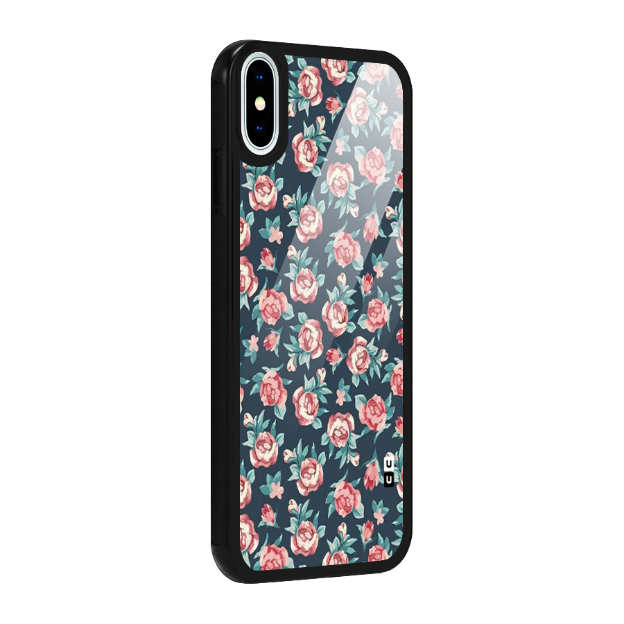 All Art Bloom Glass Back Case for iPhone X
