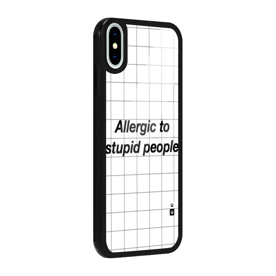 Allergic Glass Back Case for iPhone X