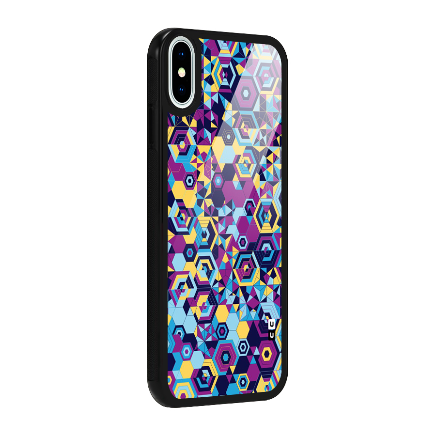 Artistic Abstract Glass Back Case for iPhone X