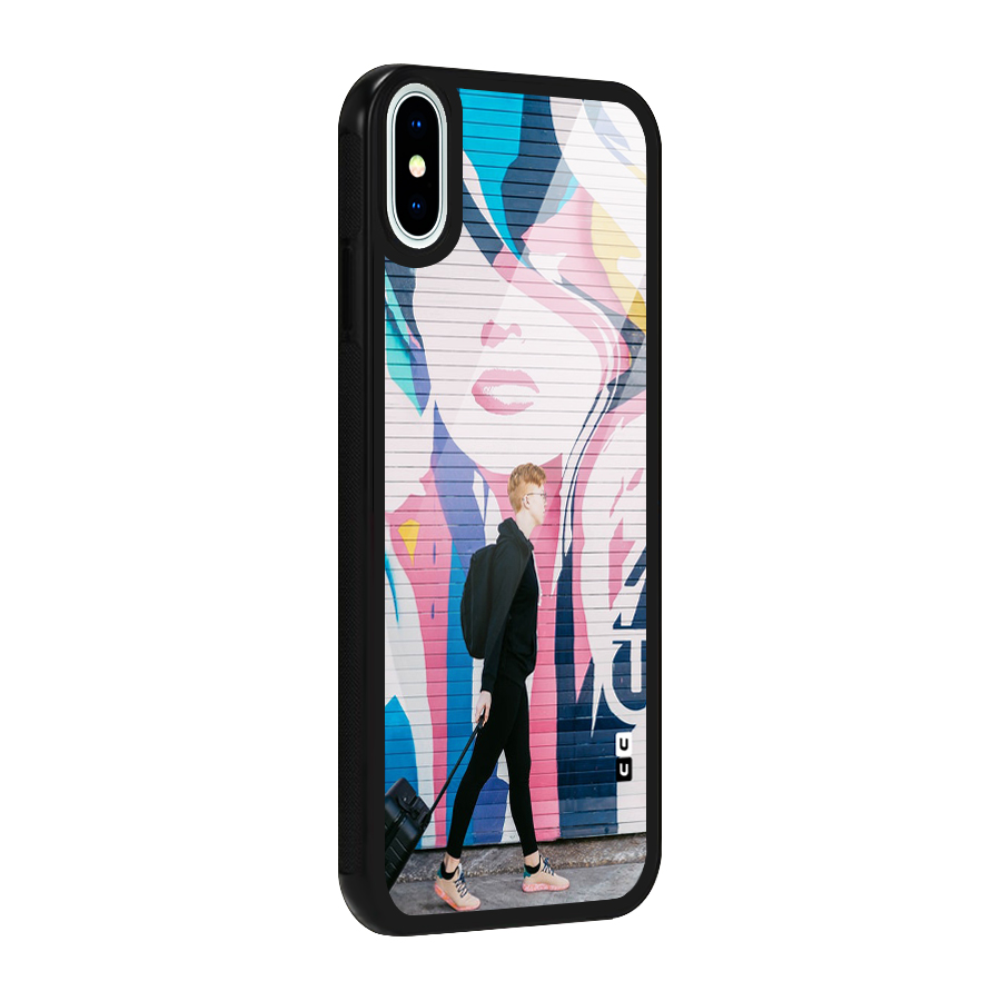 Backpacker Glass Back Case for iPhone X