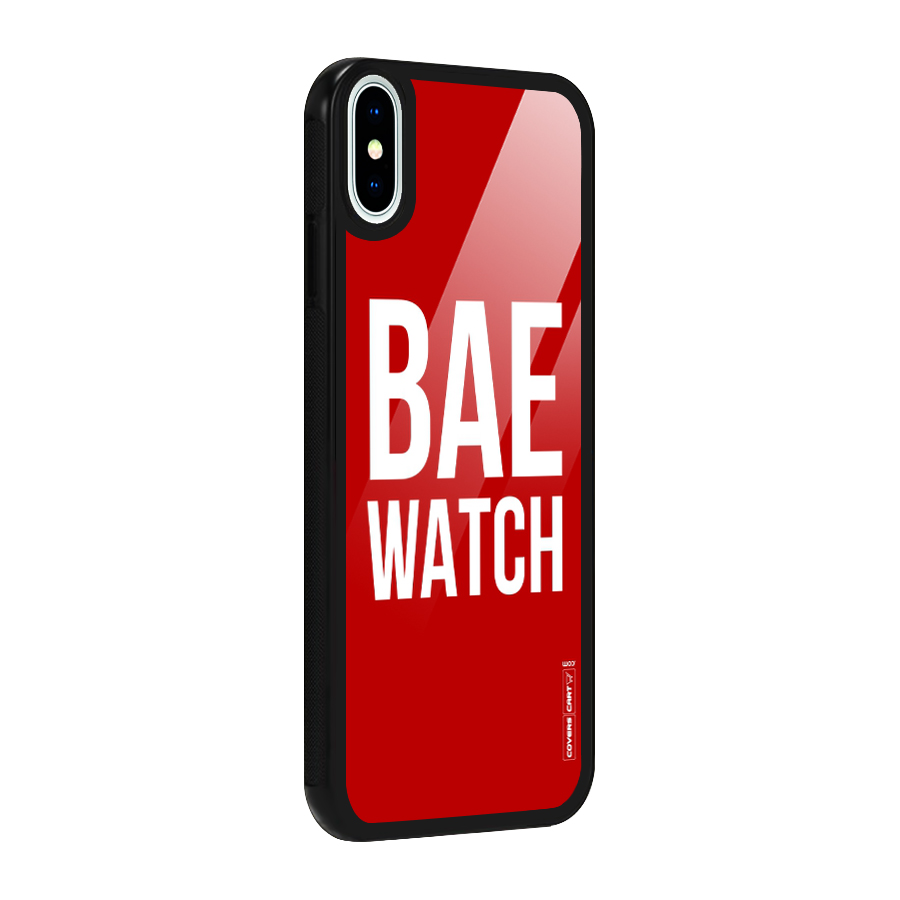 Bae Watch Glass Back Case for iPhone X