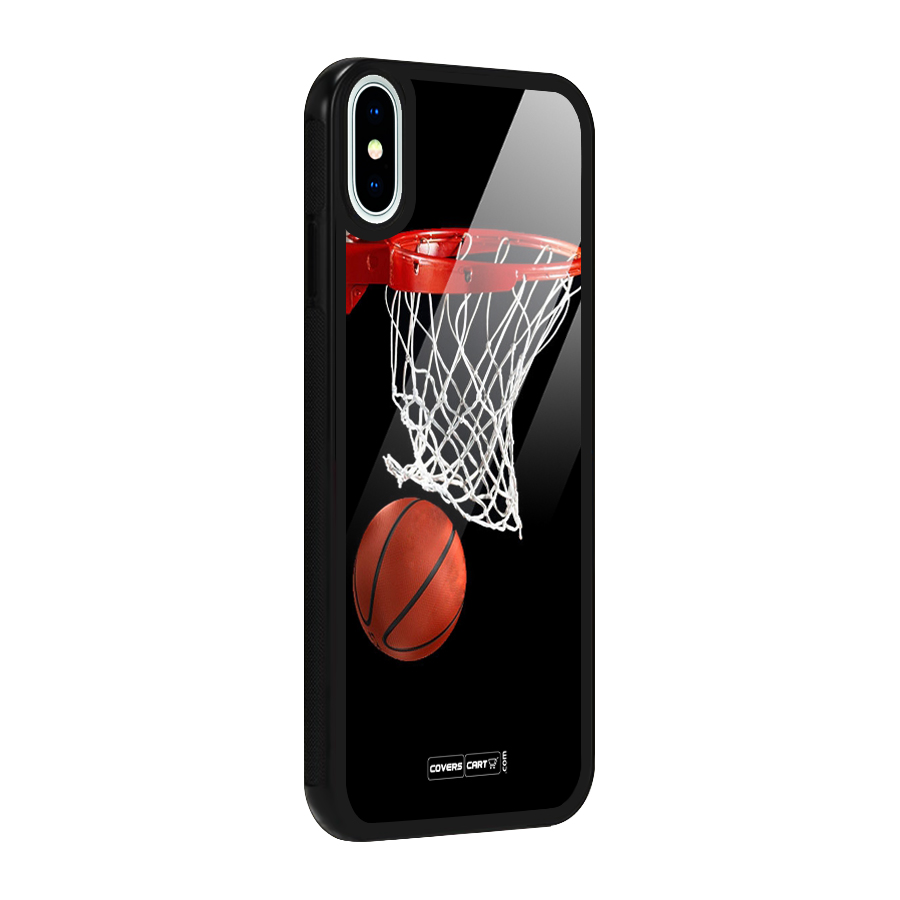 Basketball Glass Back Case for iPhone X