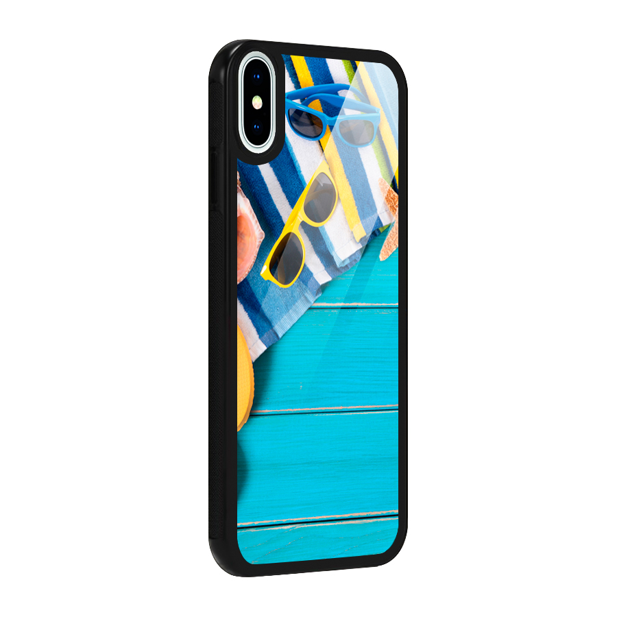 Beach Ready Glass Back Case for iPhone X